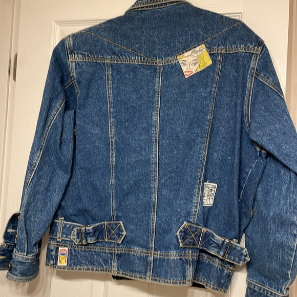 Jean jacket with patchwork - Picture 5 of 7